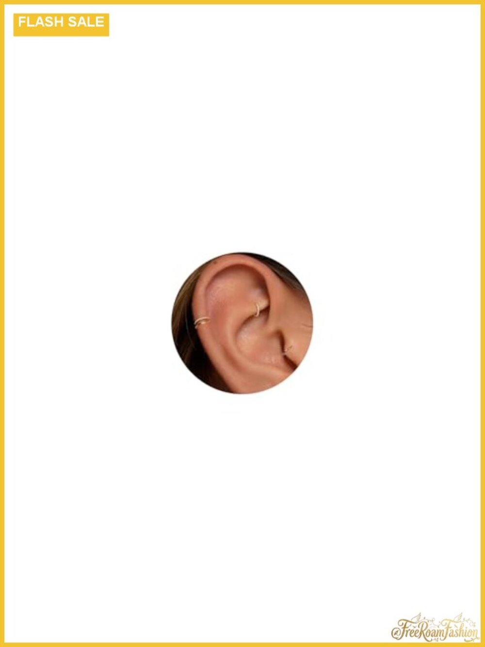 3PCS Titanium Earring Nose Ring Hoop Tragus Helix Cartilage Piercing for Women